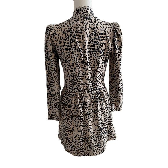 La Vie Rebecca Taylor Printed High Neck Dress Size Medium - Picture 6 of 8